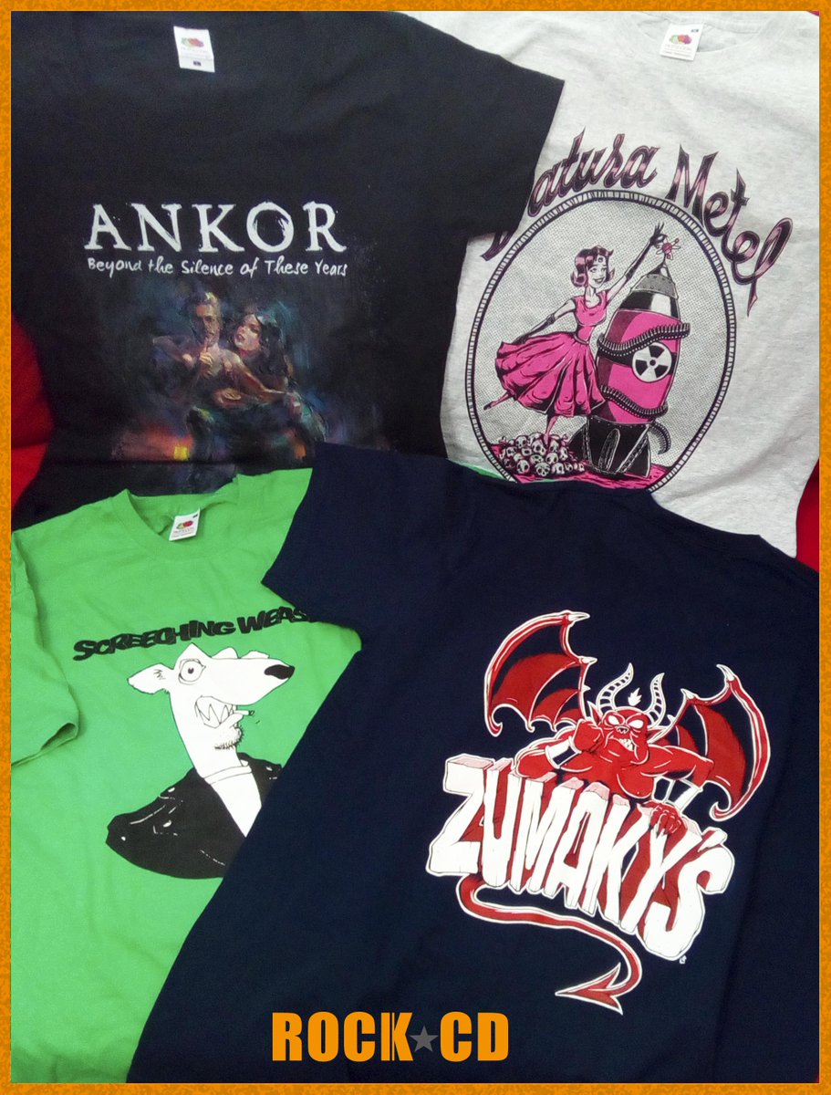 Rock_Cd's tweet photo. En #RockCD fabricamos #camisetas para grupos y empresas. #Digital y #Serigrafía. Todas las tallas y cortes. https://t.co/KyQLx5J3OY https://t.co/j1VdKygpAo