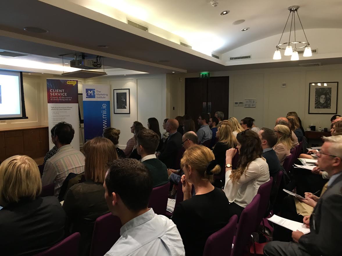 mintelnews's tweet photo. How is the food industry striving to win consumer trust? A full house at Dublin's #Bigconvo finds out #miimintel @IrishMarketers https://t.co/os1Oxnpn7O
