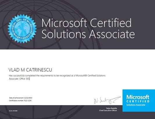 vladcatrinescu's tweet photo. Hey  #share4biz attendees, want to get @Office365 certified? Check out my free 70-346 Study Guide!  https://t.co/lNqZwThIqh https://t.co/RByjd2jK5o