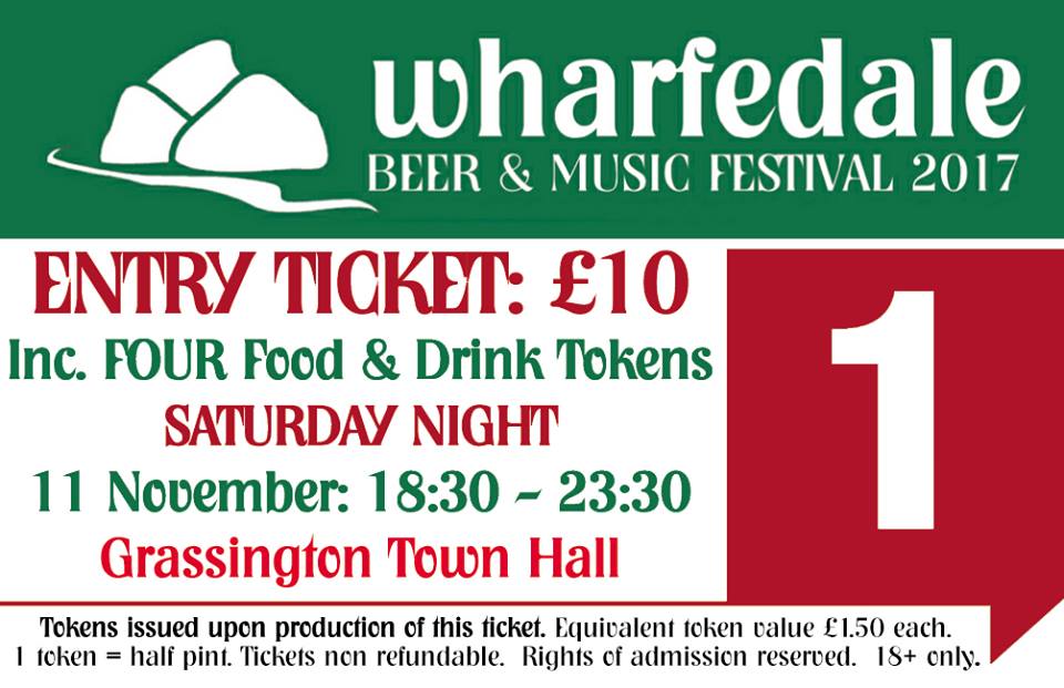 Tickets for the Wharfedale Beer Festival now on sale. For Fri 10 Nov: skiddle.com/e/12990762 &amp; for Sat 11 Nov: skiddle.com/e/12990774