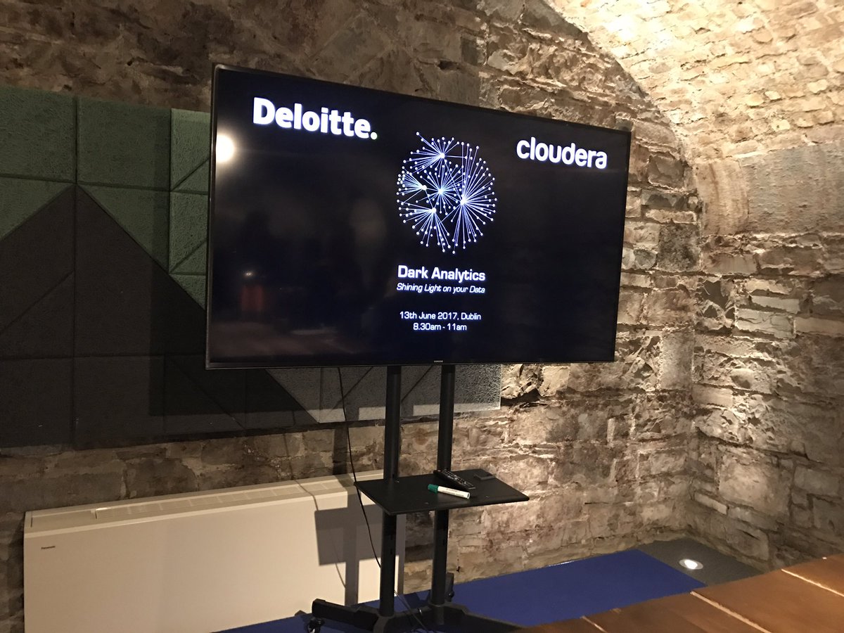 DeloitteIreland's tweet image. &quot;Data is becoming a competitive currency!&quot; #DarkAnalytics @cloudera  #Deloitte