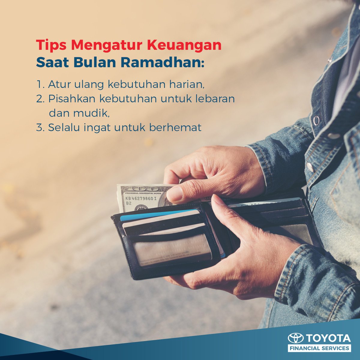 ToyotaFinanceID's tweet photo. Banyak hal yang harus dipersiapkan dari kebutuhan lebaran hingga mudik, tapi selalu ingat untuk tetap berhemat. #TAFforLIFE #ToyotaFinance https://t.co/Q4h4BvRQKI
