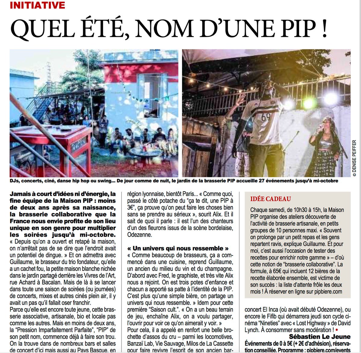 fifib33's tweet photo. .@Bordeaux7 annonce un été chaud chez nos amis de @pipbiere ça tombe bien nous y tiendrons 7 résidences durant la saison #fifib90s https://t.co/Z4feD89Tj7