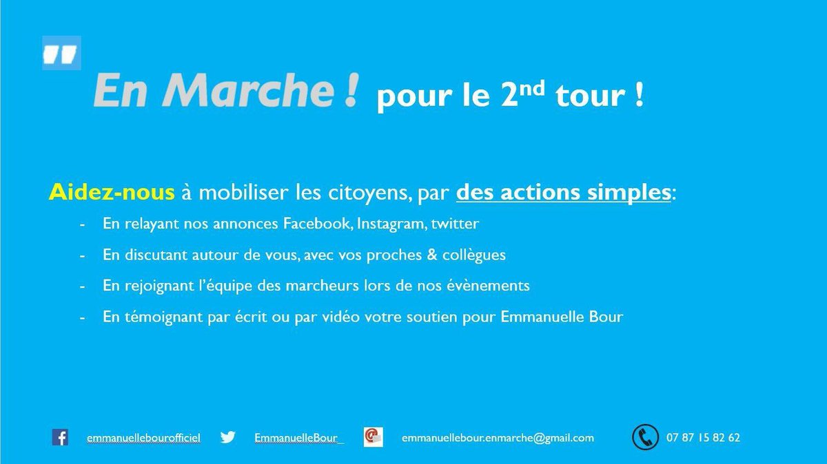 EmmanuelleBour_'s tweet photo. Mobilisons les citoyens pr le 2nd Tour ! #Circo6005 #TousenMarche #legislative2017 https://t.co/hU6oTKeaPo