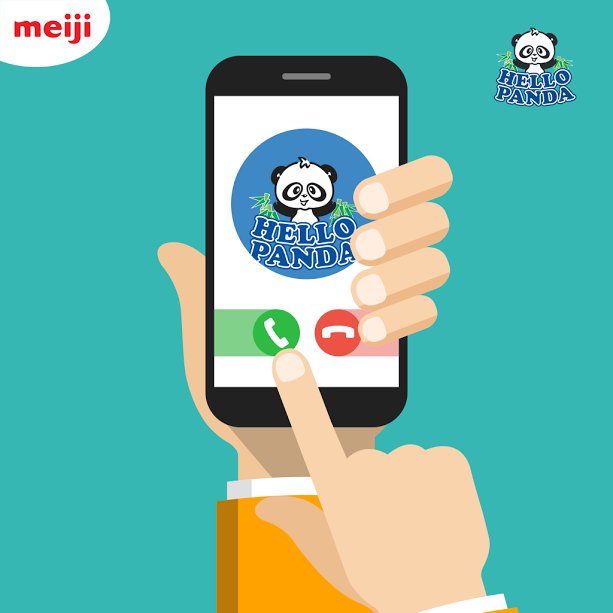 mehellopanda's tweet photo. When Hello Panda calls, you pick up the phone with a big smile :)
#HelloPanda #Meiji #HelloPandaME https://t.co/3RZm6pYH2g