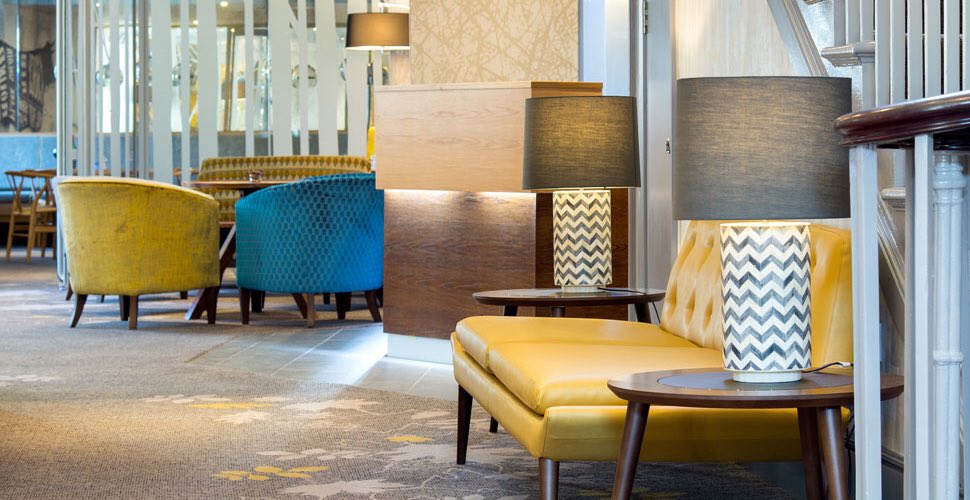 FWPGroup's tweet photo. Happy birthday #innonthesquare @LDHotels #2ndbirthday #amazing #cake inspired by @HarlequinFW fabrics #design #interiors #architecture https://t.co/86RqeYxOPc