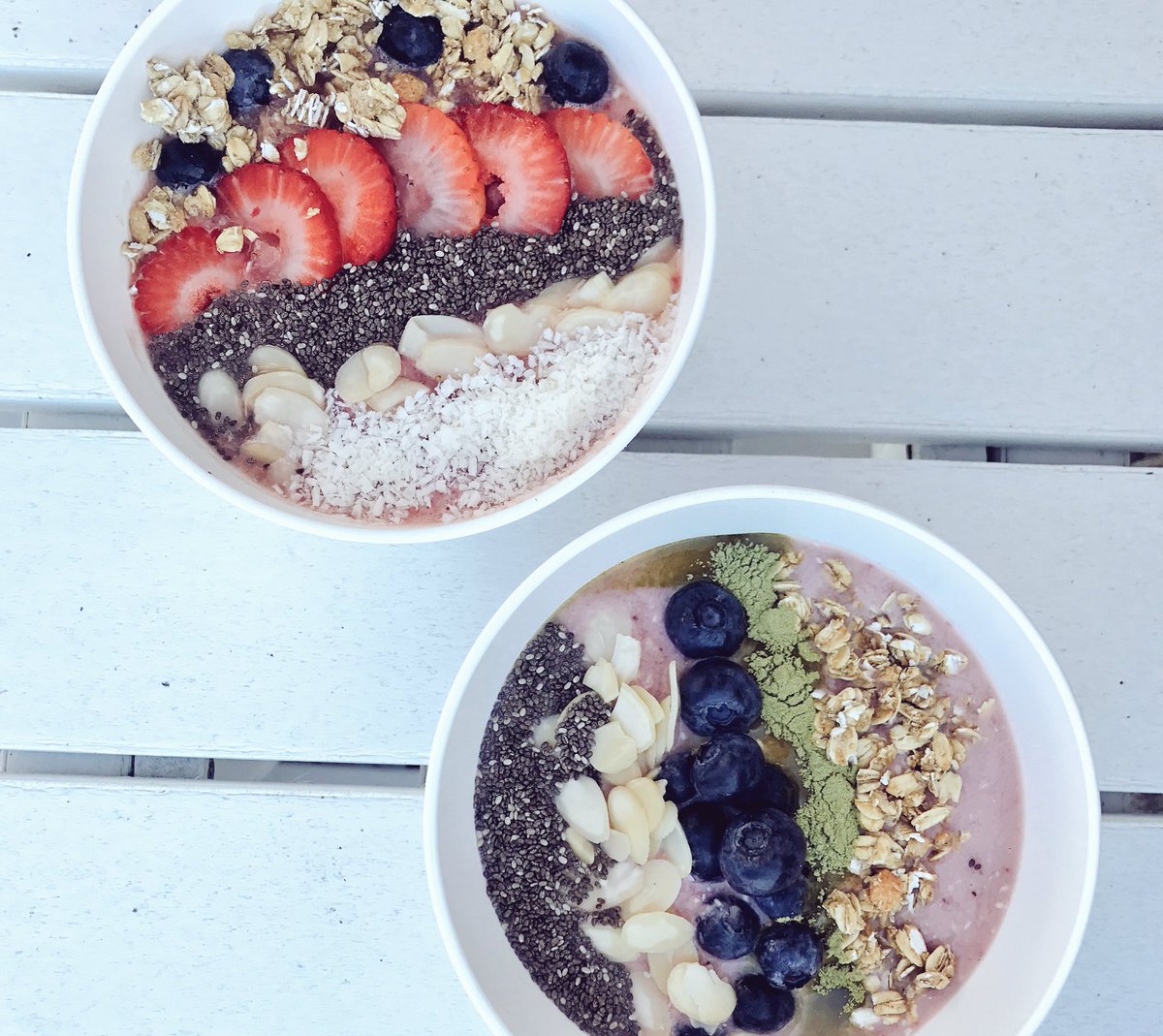 JoshEstrin's tweet photo. Nice ! RT @CerconeBrown: Can these @DoleSunshine smoothie bowls be any cuter? #cbcsummerhouse #sharethesunshine https://t.co/Rb7n1F8CMO