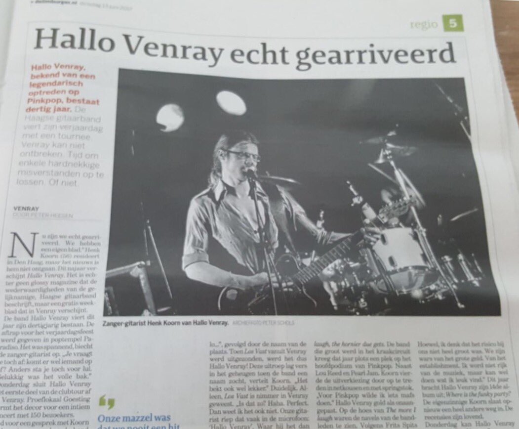 Free publicity in <a href="/delimburger/">De Limburger</a> voor nieuwsblad  HALLO Venray met dank aan <a href="/HalloVenray/">Hallo Venray</a>