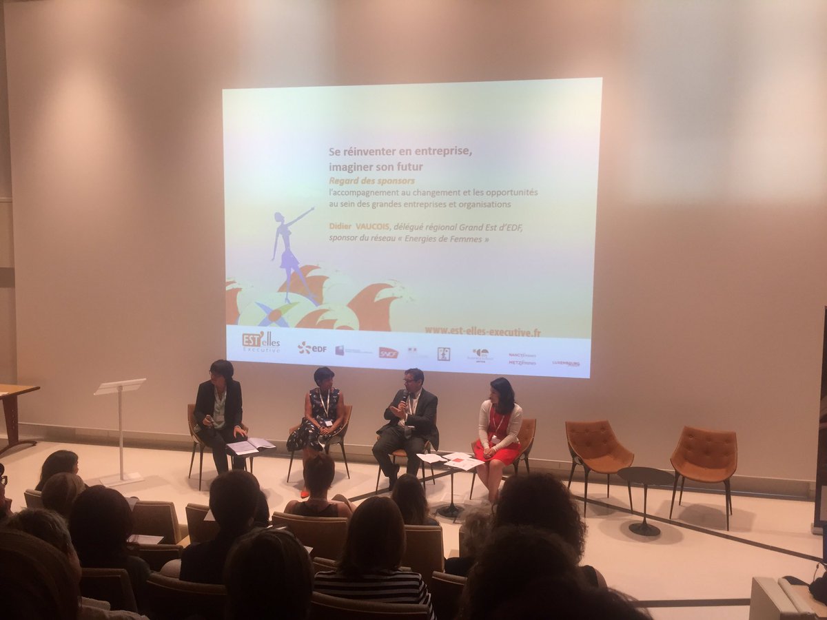 ESTellesExecut's tweet photo. Regard des sponsors - EDF avec Didier Vaucois, SNCF avec Tiffany Sanfilippo, CRPL avec Sophie Mayeux https://t.co/Erj7golSec