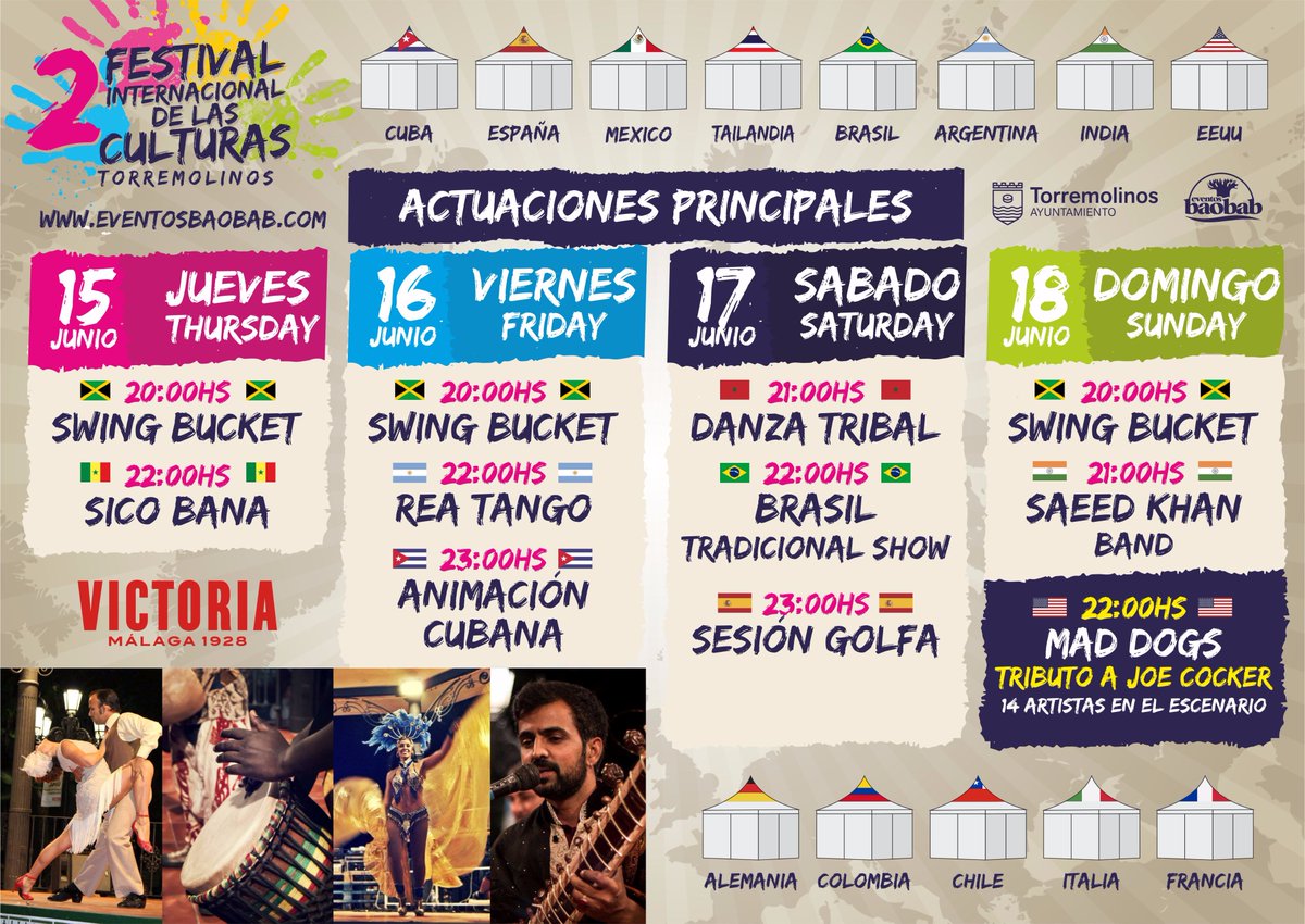 BEERFEST_CS's tweet photo. ¡Anota! #Torremolinos reúne 15-18 Junio #Gastronomia+folclore+#artesanía 15 países en II Festival de las Culturas 👉 https://t.co/nTezwSzxS5 https://t.co/fTchZFpnlP