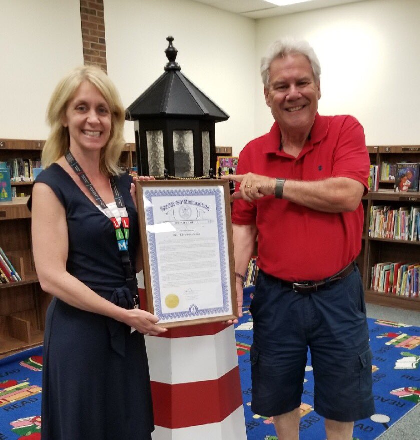 Thanks Rep. Ellison for the special award recognizing our <a href="/hillerwildcats/">Hiller Elementary | The Lamphere Schools</a> for becoming a Lighthouse School! <a href="/LamphereSchools/">Lamphere Schools</a> #WeAreLamphere