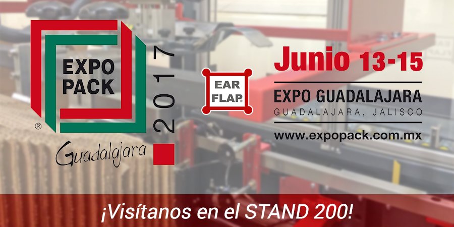 earflap_es's tweet photo. En unas horas comienza @ExpoPack 2017 (Guadalajara, México). Visítanos en el stand 200. ¡Te esperamos! #somospackaging #industria40 https://t.co/o61MESckIG