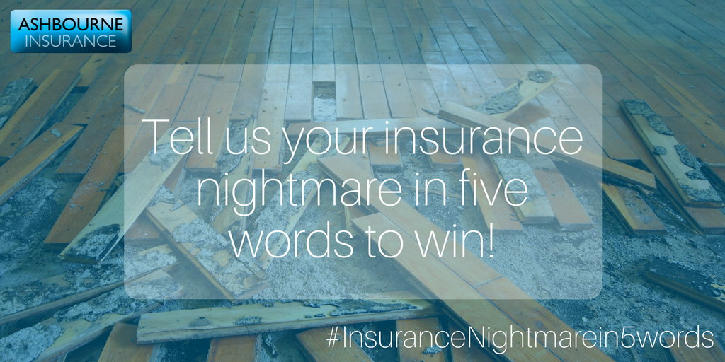 AshInsServices's tweet photo. Do you want to win a bottle of bubbly?  Tell us your #insurancenightmarein5words! https://t.co/eKDAHA0vk5