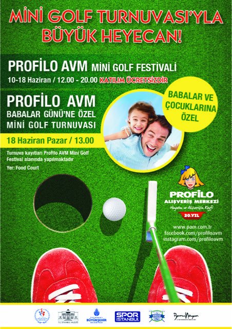 MOCelebrity's tweet photo. Babalar ve çocuklar mini golfte buluşuyor. Herkesi Profilo AVM'ye bekliyoruz...
@banunoyan_ @AVMProfilo 
 #Golf #MiniGolf #BabalarGunu https://t.co/20TgfZqSFp