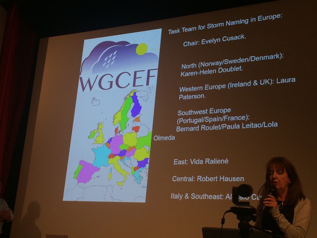 annaghelli's tweet image. European working group on storm naming. #eumetnet initiative #UEF2017 @ECMWF