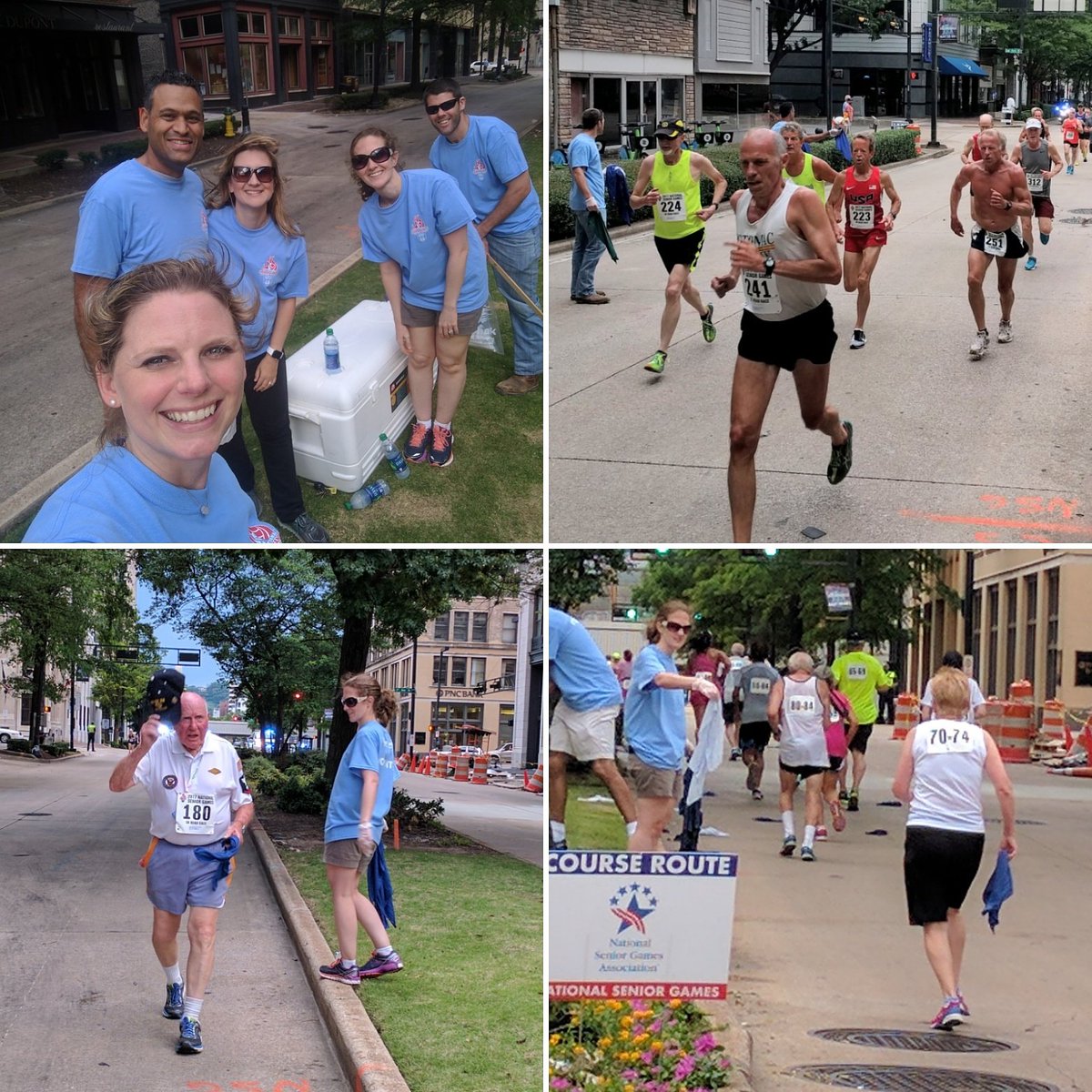 Some of our Rumpshaker Race Committee volunteering at the National Senior Games 5K  last night! #icetowels #nationalseniorgames