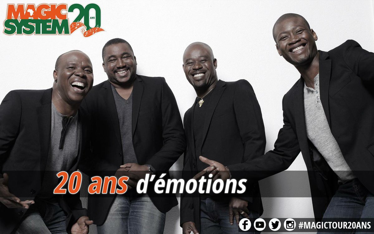 asalfomagic's tweet photo. Une célébration qui se veut exceptionnelle à travers des concerts ds toute l' #Afrique. #MagicTour20ans https://t.co/XgQJPfc5U6