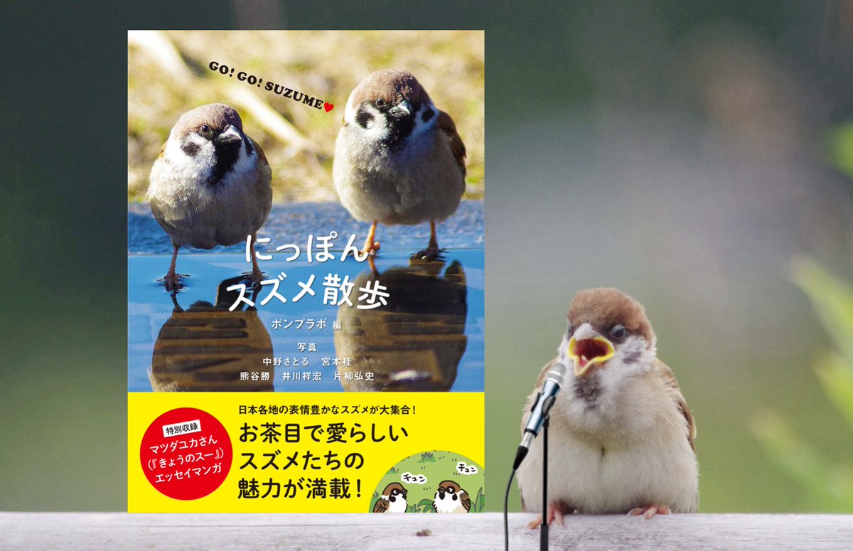 お知らせ】シリーズ第三弾「にっぽんスズメ散歩」が16日より発売され