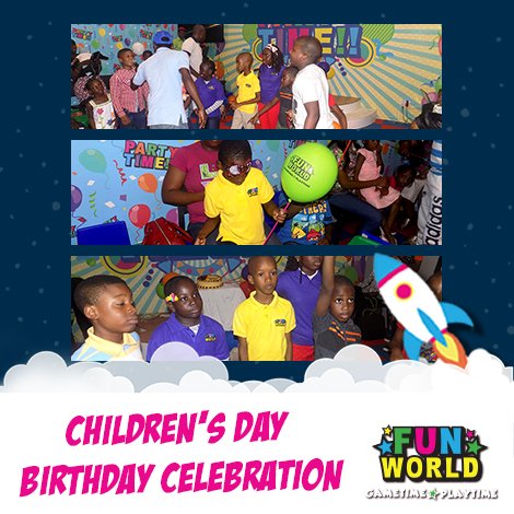 FunWorld_Lekki's tweet photo. Birthday time! Check out these awesome pics from the party we recently threw for the May birthday winners! https://t.co/KygnQHiL2n
