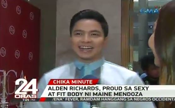 24OrasGMA's tweet image. #ChikaMinute: Hindi lang AlDub fans ang napa-wow sa beach photos ni Maine Mendoza sa Maldives.