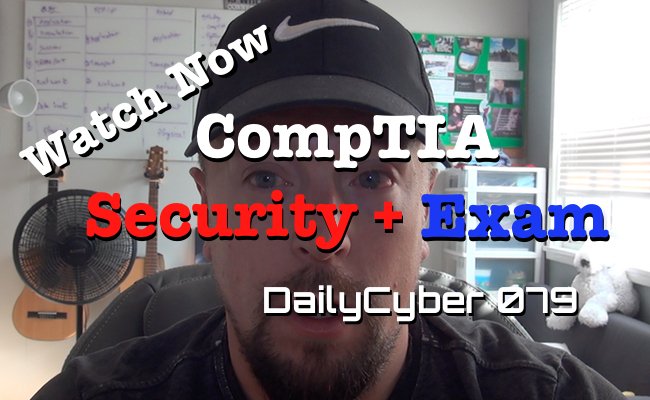 BrandonKrieger's tweet photo. Scheduled CompTIA Security+ Exam #DailyCyber EP 079 ~ Watch ~ https://t.co/qzVx9hKirG #CyberAware #CyberSecurity, #CompTIA, #Security+ https://t.co/oRW7kFH3tZ