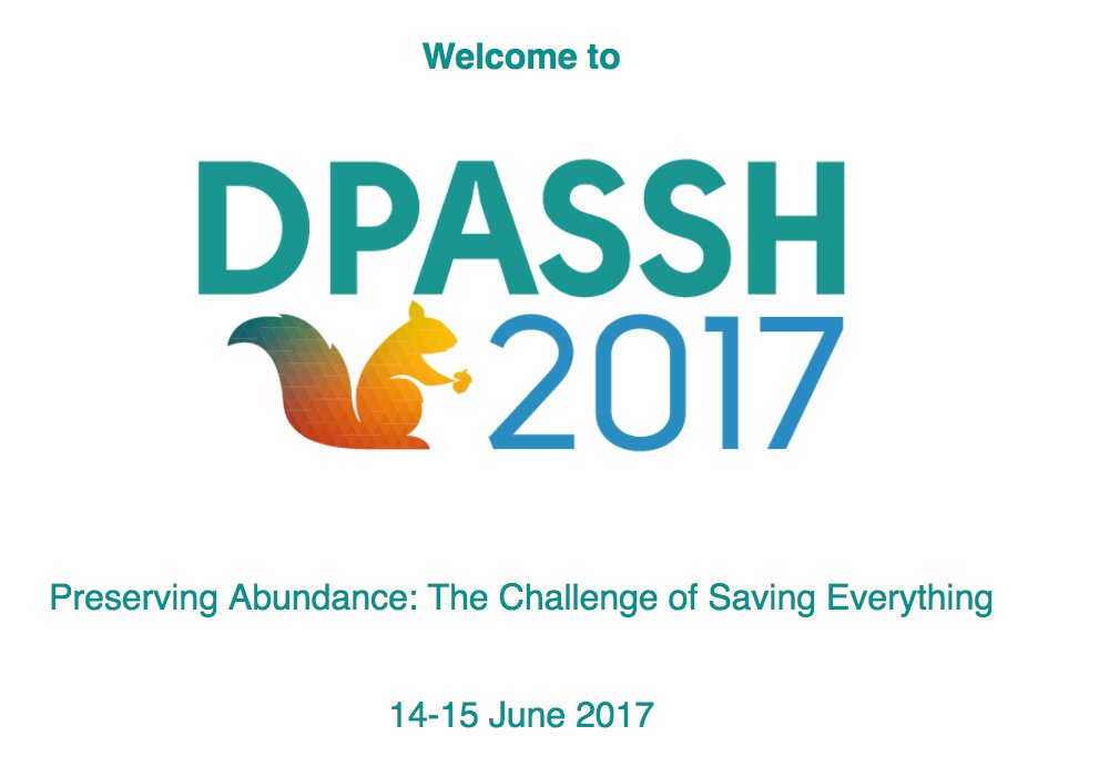 DPASSHConf's tweet photo. Looking forward to 2 days of all things digital preservation in @SussexUni! Follow the conversation at #DPASSH https://t.co/rjCPqU4B42