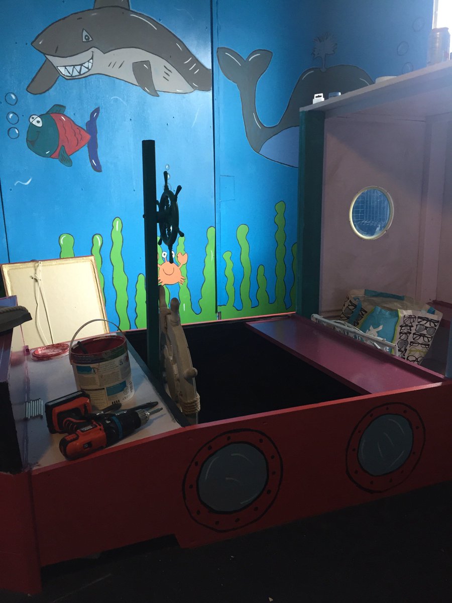 Kadell85's tweet photo. Exciting things coming to Little Edenville 
#worldofimagination #lovemyjob #painting https://t.co/E8FHciusbZ