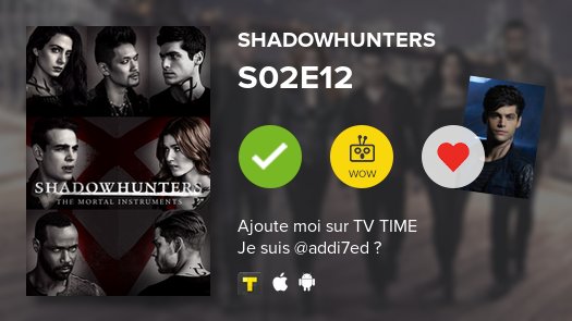 girlofdarknxss's tweet photo. I spent my time watching tvshow, this is just one more,Shadowhunters , S02E12
#shadowh... https://t.co/52M1p2gxo5 https://t.co/cI8KP4Hk1x