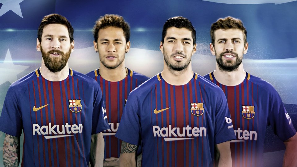 👏👏👏 #Messi &amp; Co. salute the Golden State <a href="/warriors/">Golden State Warriors</a>! Congrats to the <a href="/NBA/">NBA</a> champs! 🎥📲 ow.ly/Kql930cy6jh