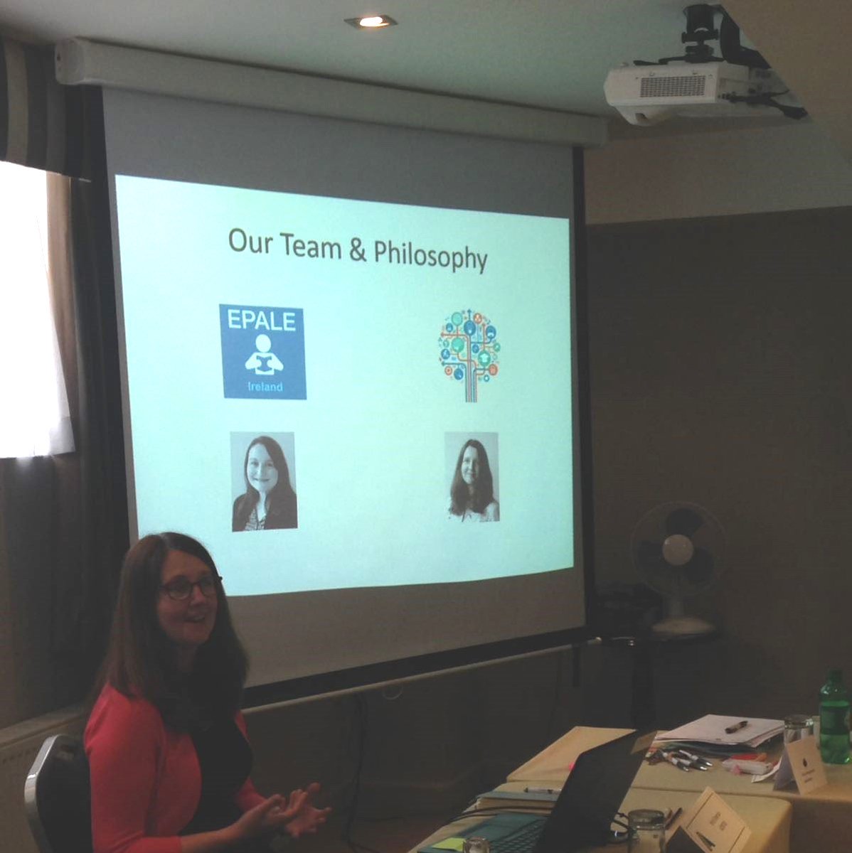 aontas's tweet photo. Sinead Whitty of @Leargas at the #LearningTodayForABetterTomorrow meeting talks #EPALE and its digital residents forming an online community https://t.co/kkHpns2qCX