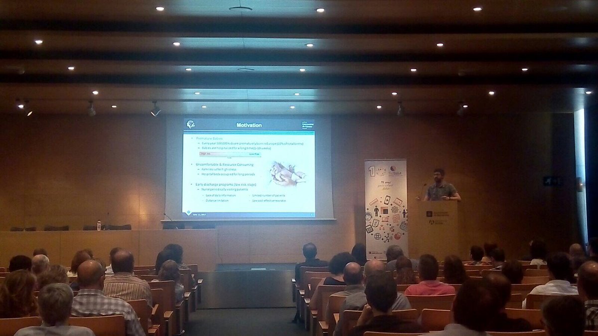 eXiT_UdG's tweet photo. .@pablogay presentant: NoaH, eina de monitorització de nadons prematurs @ticsalut #SnomedCT https://t.co/Vdq2tUTiG6