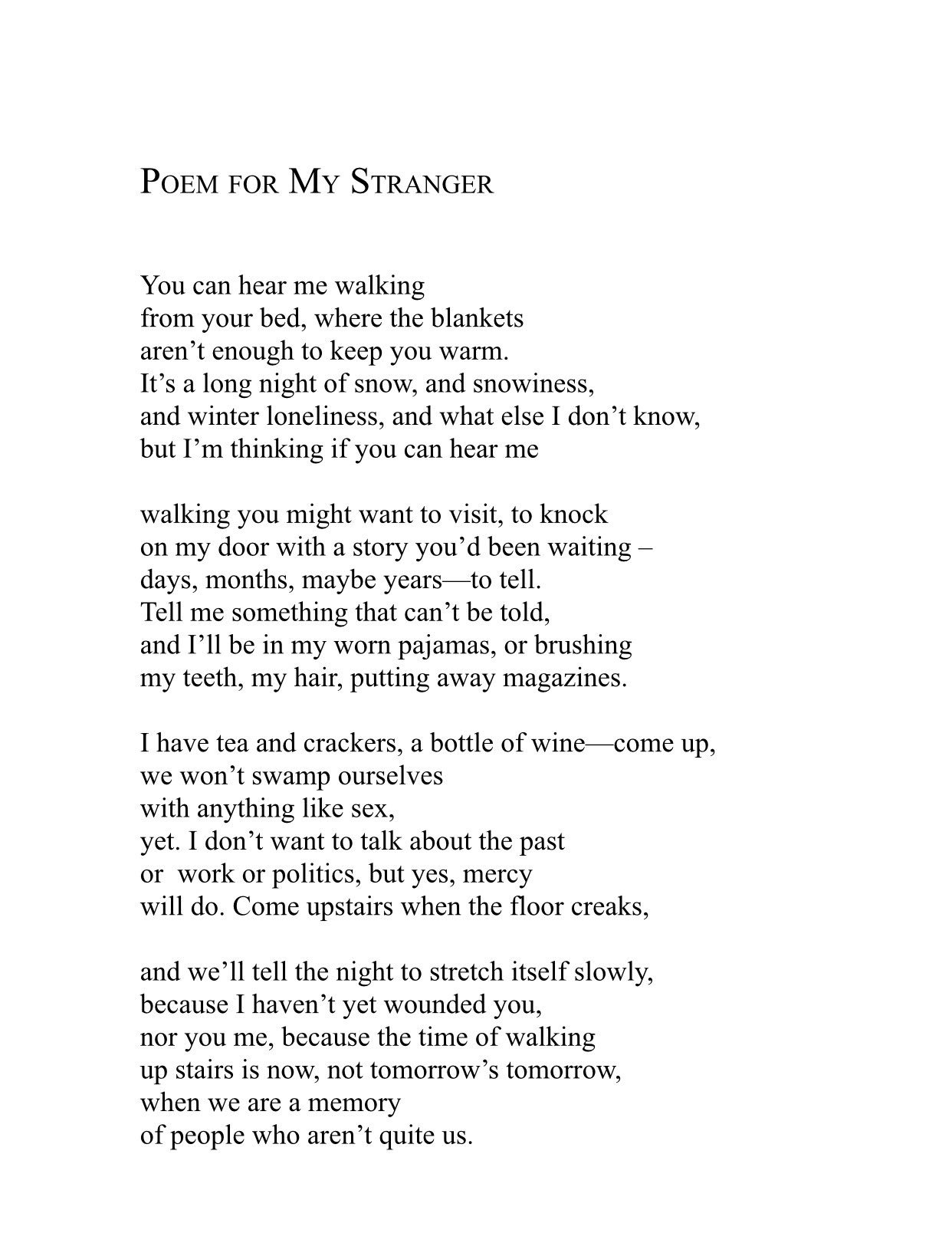 Strangers Lyrics - I Think We're Poets - Only on JioSaavn