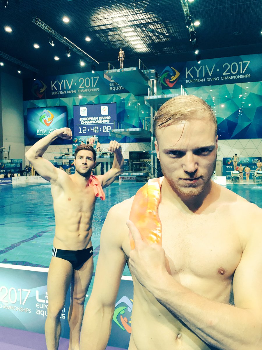 These 2 tough guys are ready to compete tomorrow #EC #divingkyiv2017 
divingkyiv2017.org