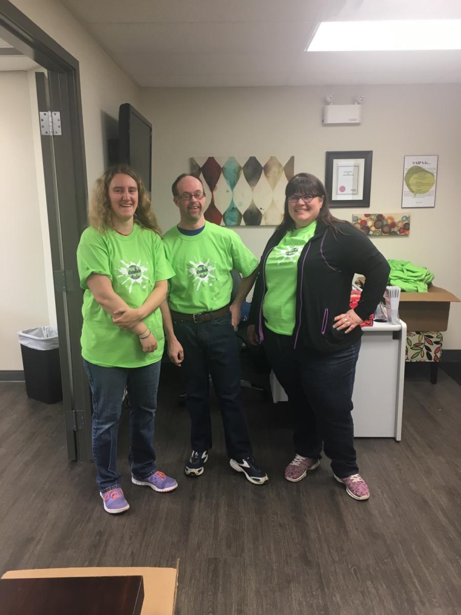 SAIPA1986's tweet photo. Thank you to Embroidme Lethbridge for supplying our shirts! Our volunteers are rocking them on the first delivery of the day! https://t.co/hzuS1hSWH2
