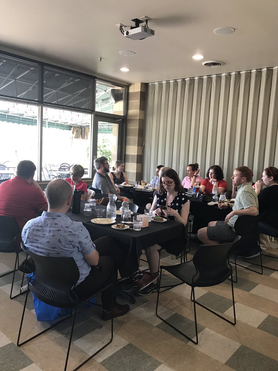 akakas's tweet image. #ApraPeeps from @UWMadison are team building with mini-golf, a sendoff for @carrickdavis, and the #ApraBus17 meeting!