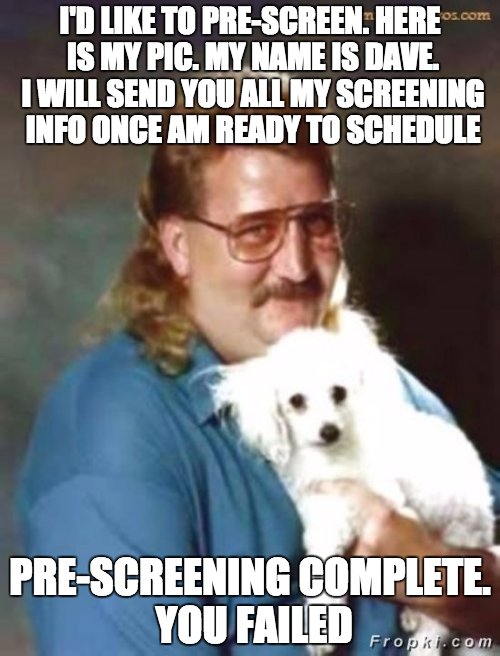 WeArePSgroup's tweet photo. #clientscreening #providersafety I often get #slobbyists offering minimal info as (pre-screening) to get approval for later. Fail Block https://t.co/q6AEF2DpFV