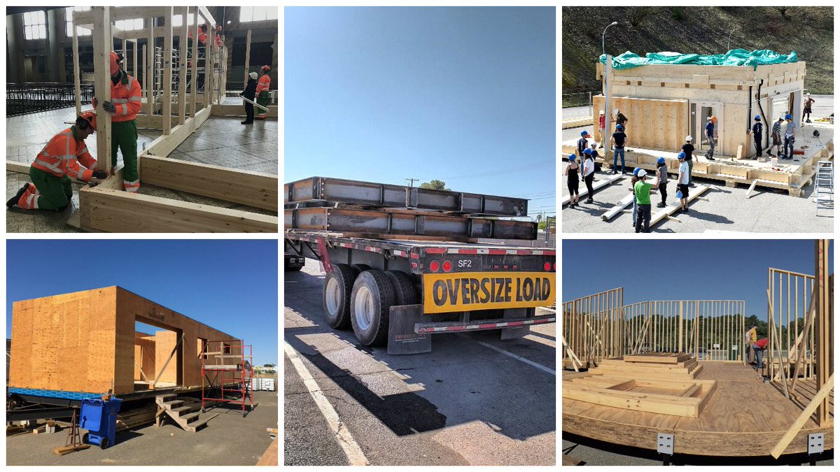 Solar_Decathlon's tweet photo. Excitement is building! 😍 See the construction progress being made by #SolarDecathlon students for #SD2017 https://t.co/f2wcLCETvN