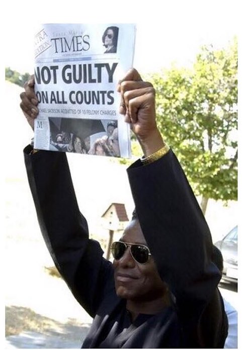MJackson_Lover's tweet photo. Happy Victory Day to all Moonwalkers. And especially, Michael.12 years ago today, Mj was found NOT GUILTY from those charges. @MJJCommunity https://t.co/VNKXFVFeR7
