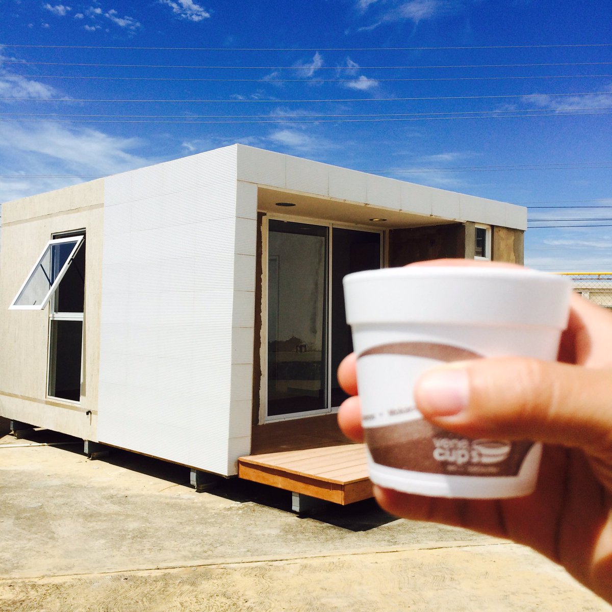 Tarde para compartir entre la arquitectura y el café