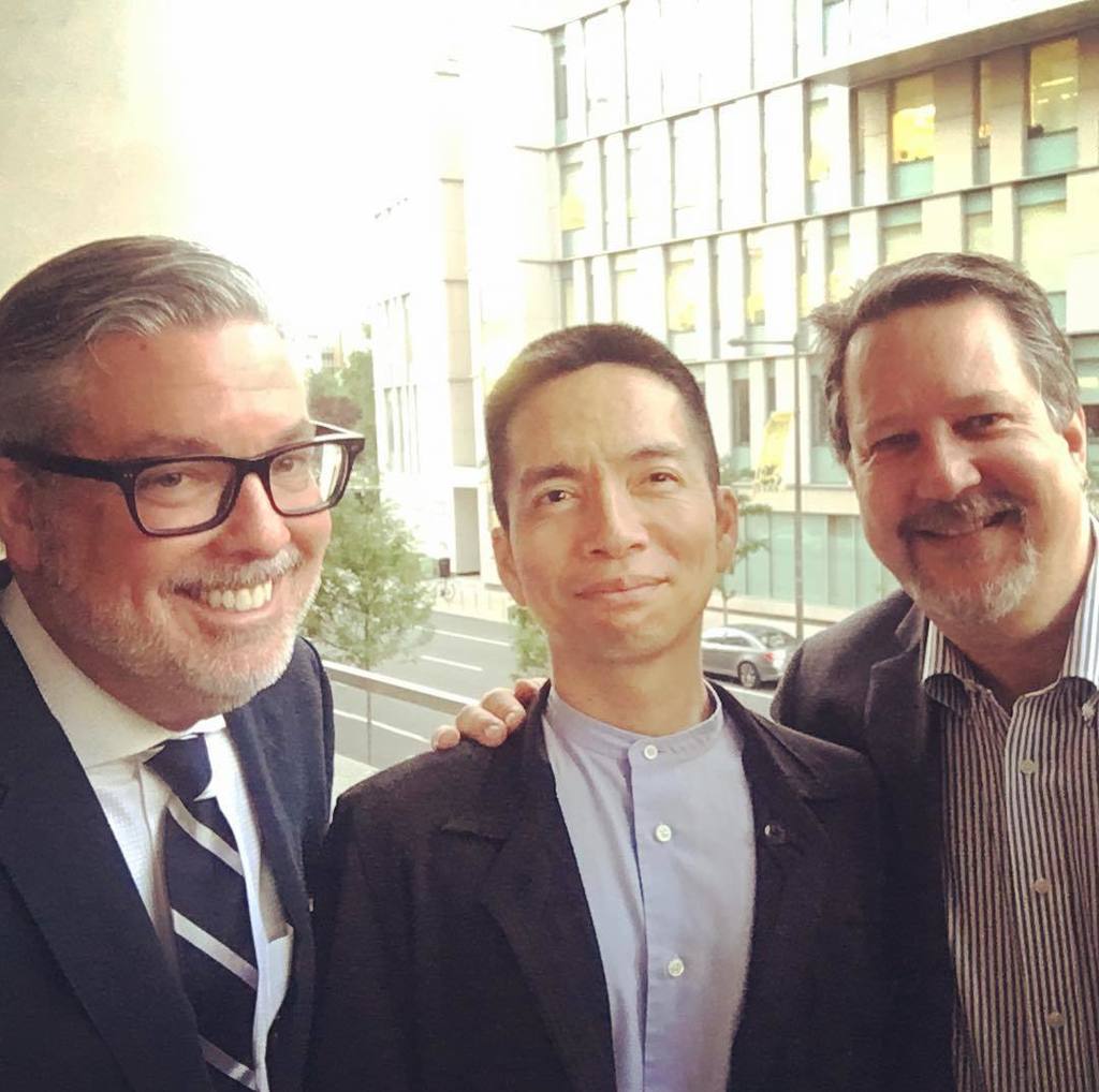 excitecenter's tweet photo. Some innovative jawns. Fry, Maeda, and Knoll @drexeluniv #foreverdragons #threejohns #philly https://t.co/l6q2KvCoyF https://t.co/J4mdAaSWuy
