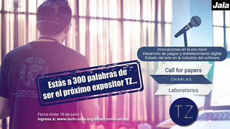 TechZoneJala's tweet photo. ¡Aún estas a tiempo de ser expositor en el #TechZone2017! Vive la experiencia. https://t.co/RctcPWyUB5