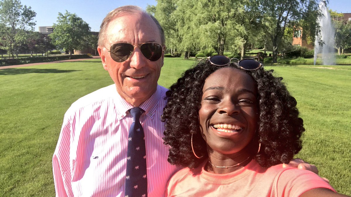 Day 1 with the team &amp; Big Dog stopped by for evening activities! 🐾 <a href="/BryantUprez/">Ronald Machtley</a> #Bryant2021