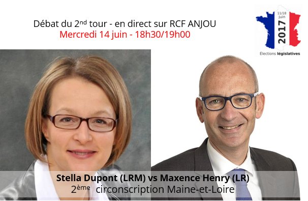 RCFANJOU's tweet photo. Législatives #2ndTOUR #circo4902 #Débat @Maxence49 @enmarchefr en direct à 18h30 demain mercredi 14 juin ! https://t.co/PqCKEnCR4i