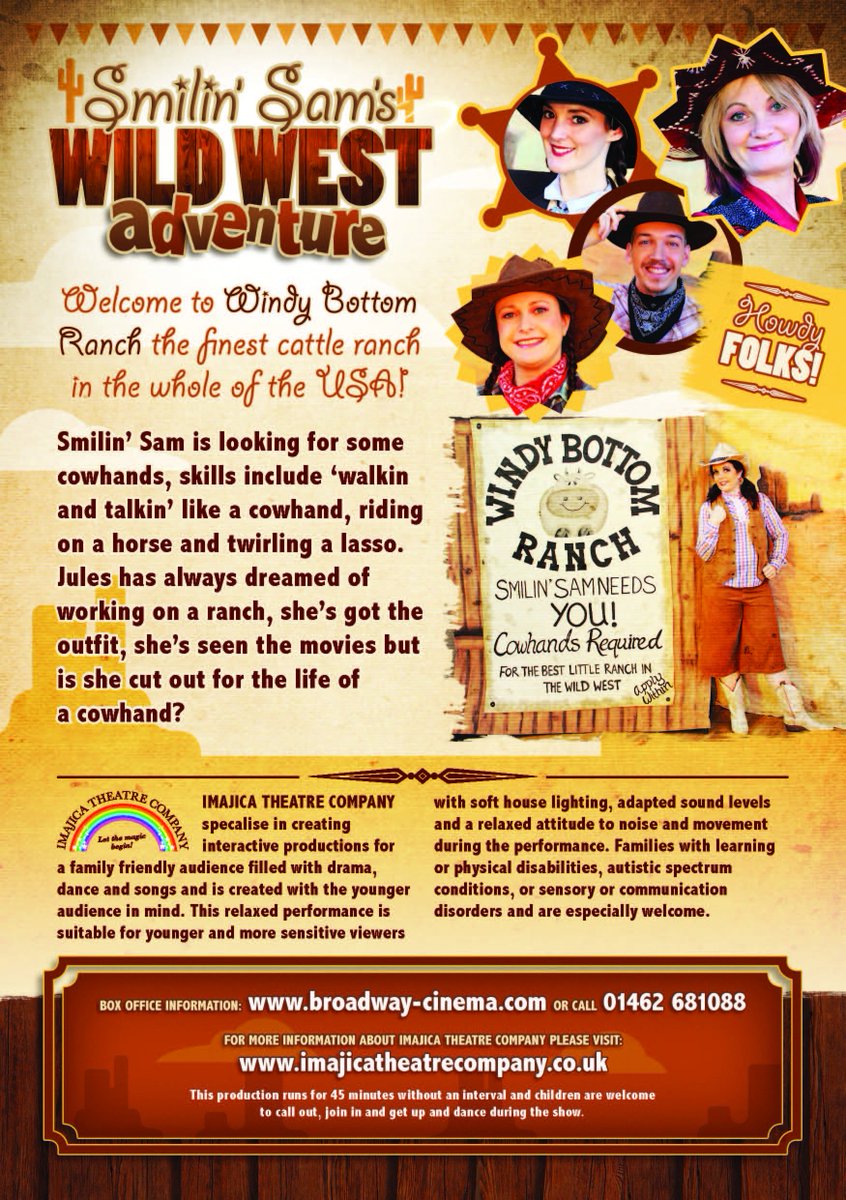 WIN A FAMILY TICKET <a href="/Broadway_Cinema/">Broadway Cinema & Theatre</a> by answering. What is the name of the Ranch in the show, text 07504991037,email us to win, good luck!
