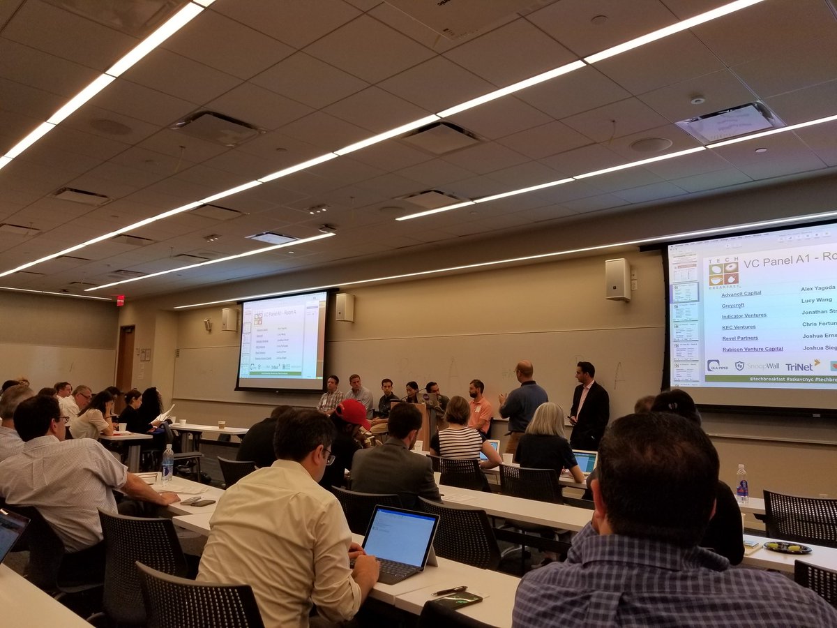 OLCNYC's tweet photo. OLC attending Tech Breakfast's Ask a VC NYC 2017 hosted by Microsoft! #techbreakfast #askavcnyc https://t.co/9duXIhi9FL