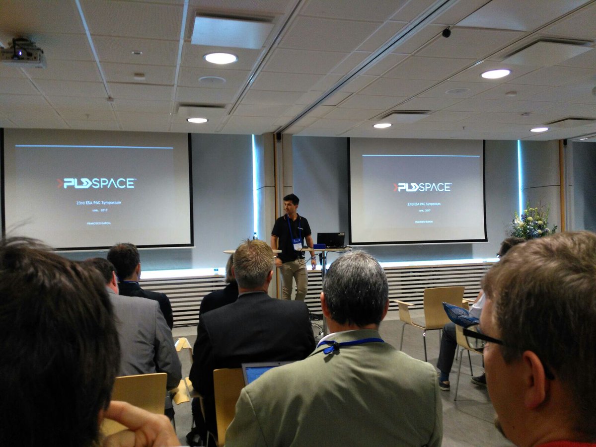 PLD_Space's tweet photo. @PLD_Space conquering @esa events in #Europe #NewSpace. #ESTEC #CubeSat Industry days #SmallSats and #ESAPAC in Sweden #GoPLD #Microlauncher https://t.co/BwdDxEW5J0