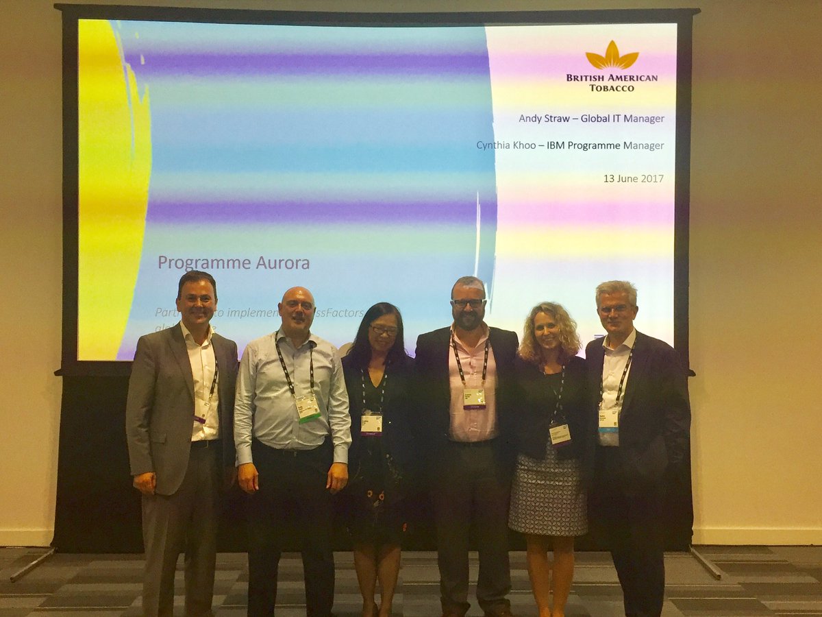 shaundohertyIBM's tweet photo. Excellent presentation by BAT and IBM at #sconnect17. @TakKusano @NancyThomas2016 @rahulkalia99 @successfactors @Victoria0Lamb https://t.co/navmPzAvAR