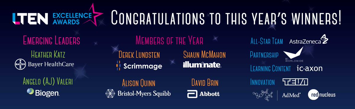 yourLTEN's tweet photo. Congratulations to these stellar trainers, leaders & partners who won the 3rd Annual #LTEN Excellence Awards! https://t.co/YbwUQMIMgU https://t.co/1MnJkegORb