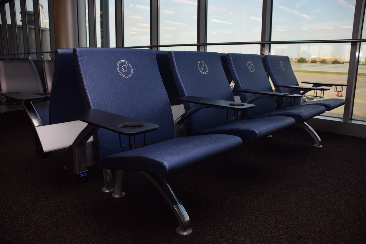 BUFAirport's tweet photo. Recharge while you wait for your flight on our power seats #flybuffalo https://t.co/9SG26E6S2r