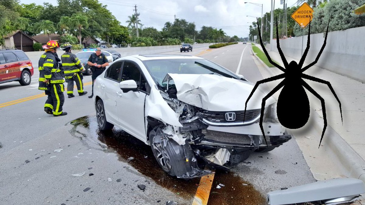 Driver claims spider caused Cooper City car accident bit.ly/2swSbrO https://t.co/W1l5WYwZhA